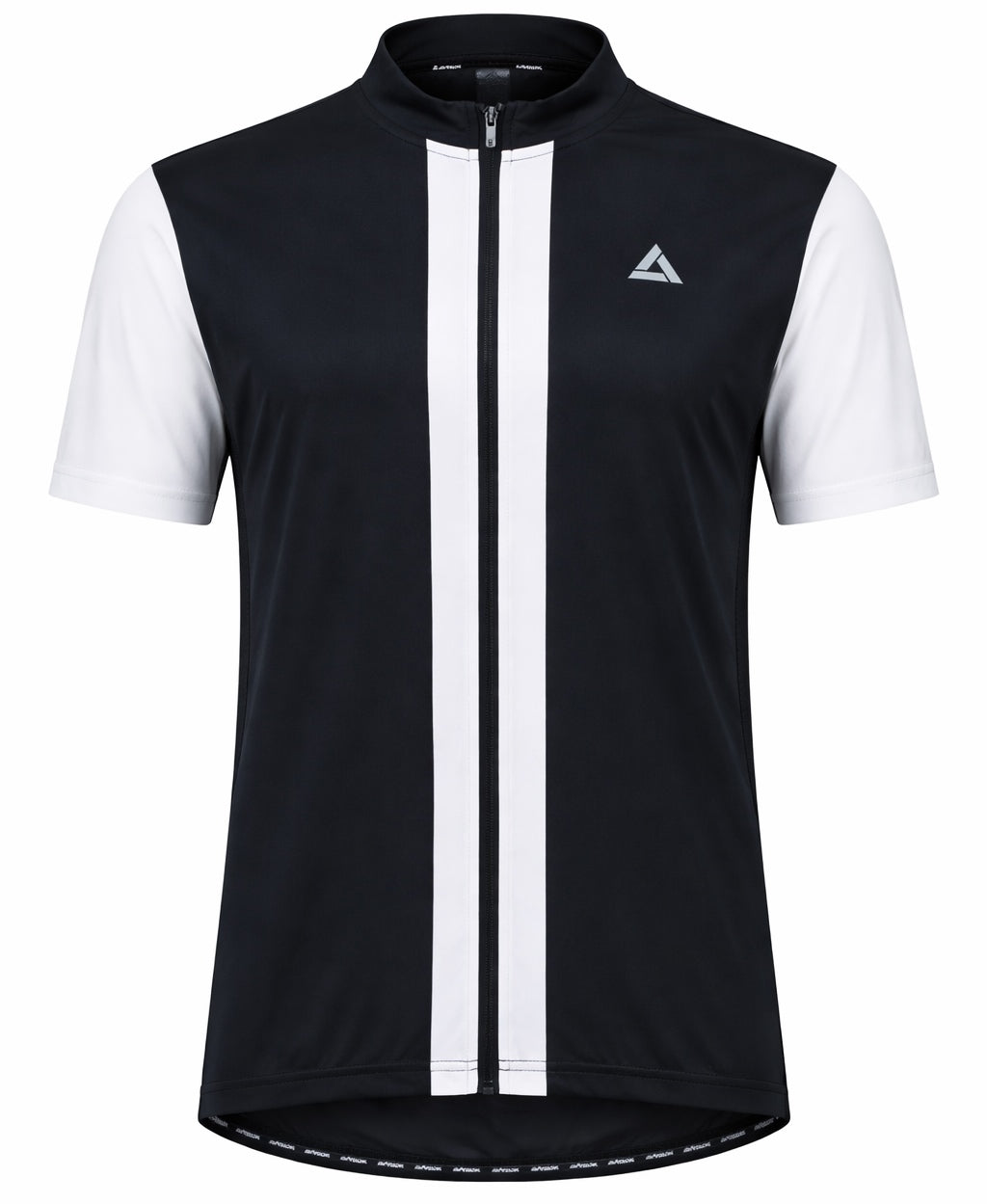 Herren Fahrradtrikot Kurzarm Radtrikot Pro Line II Schwarz Weiss