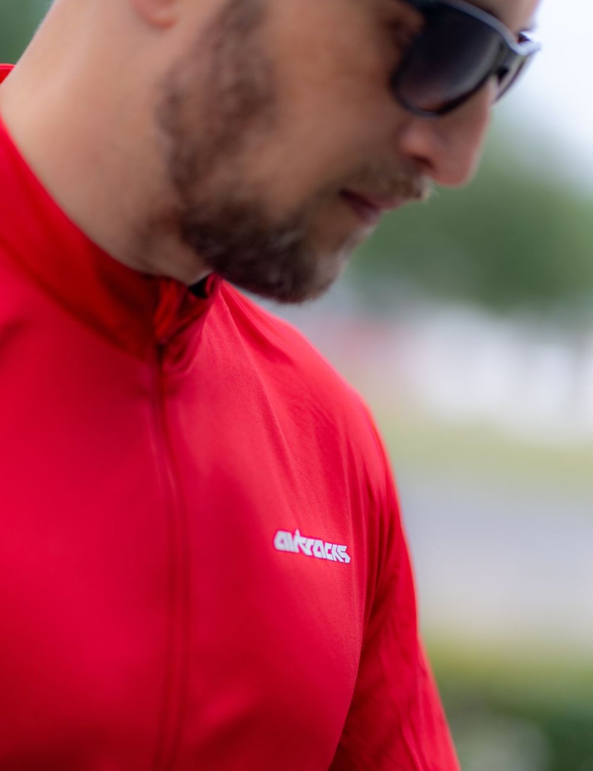 Herren Fahrradtrikot Kurzarm Radtrikot Air Tech II Rot