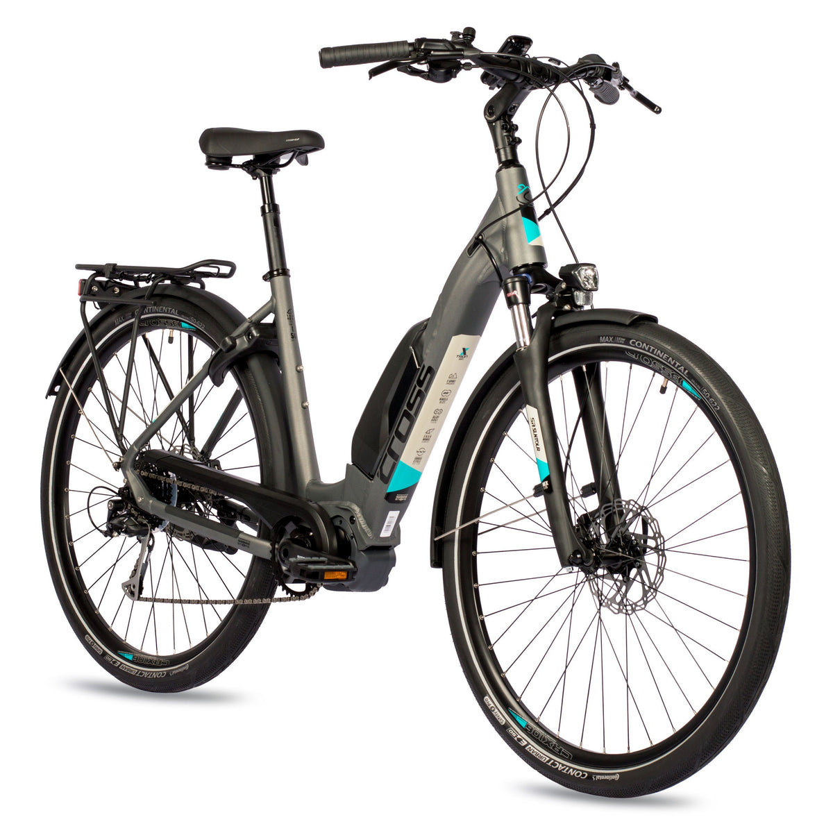 28" BICICLETA ELÉCTRICA DE TREKKING LS WAVE X-TRON SR1 SHIMANO STEPS E-6100 504WH 9 VELOCIDADES SHIMANO ALIVIO