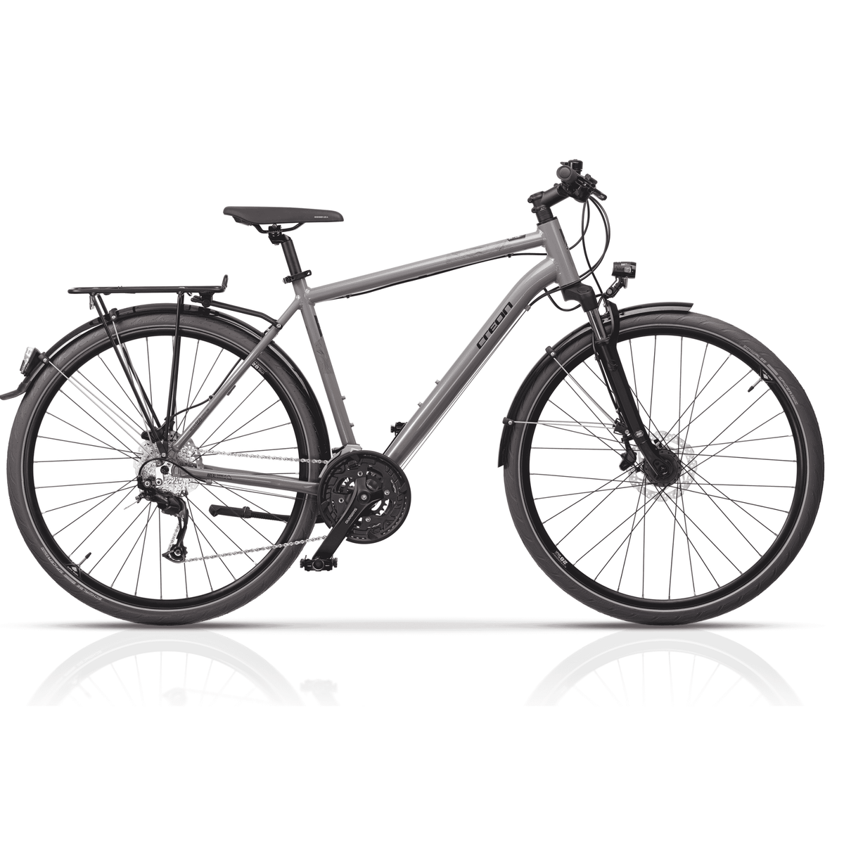 28" Herren Trekking Fahrrad AREAL DB Trekkingrad 24 x Gang Shimano Alivio RD-M3100 SGS Shadow