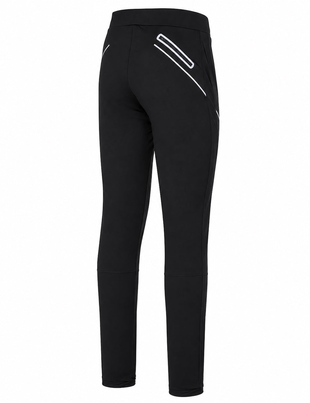 Herren Thermo Winter Laufhose Lang Pro Line Schwarz