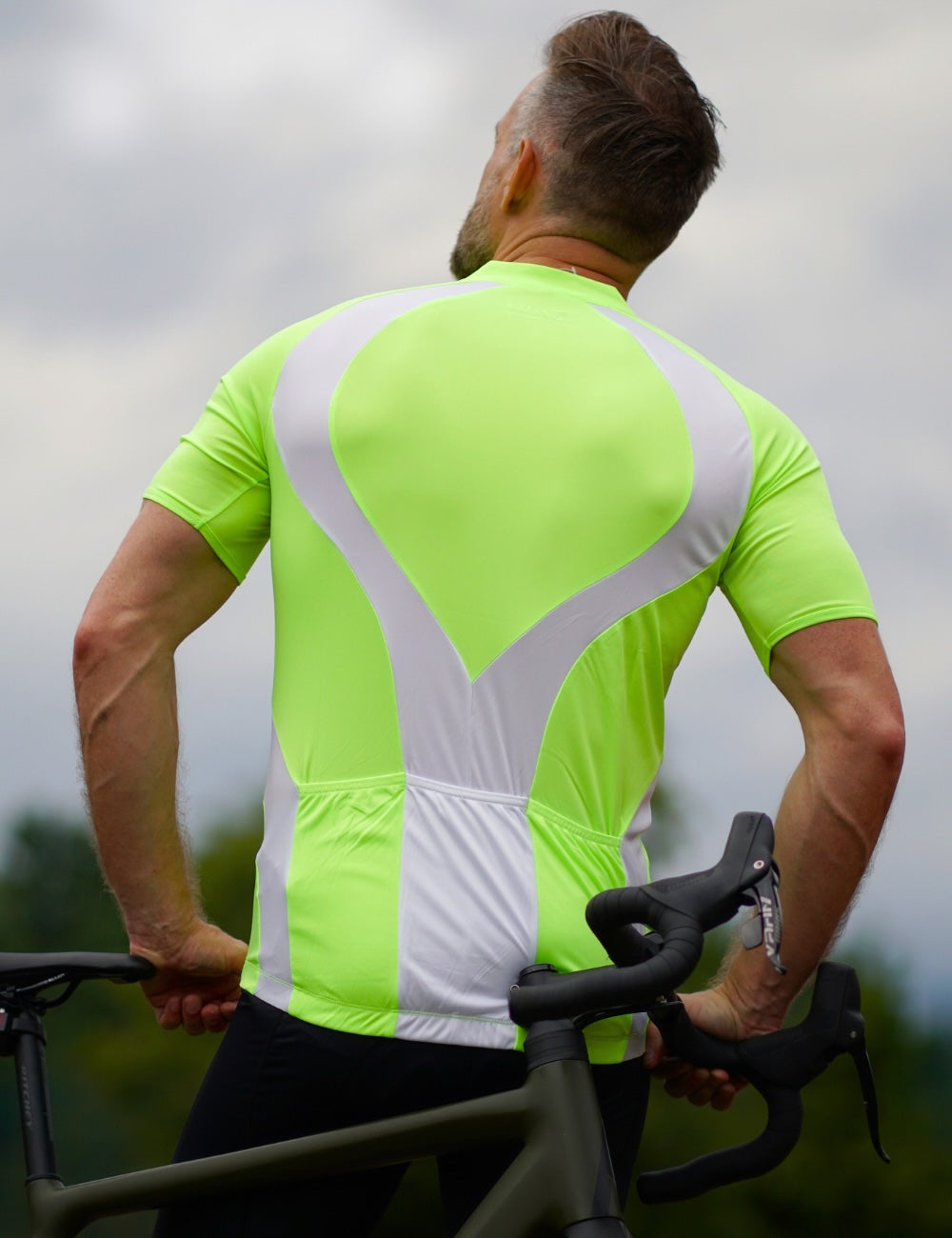 Maglia da uomo set maglia in bicicletta corta -arm team + pantaloni corrieri corti professionisti