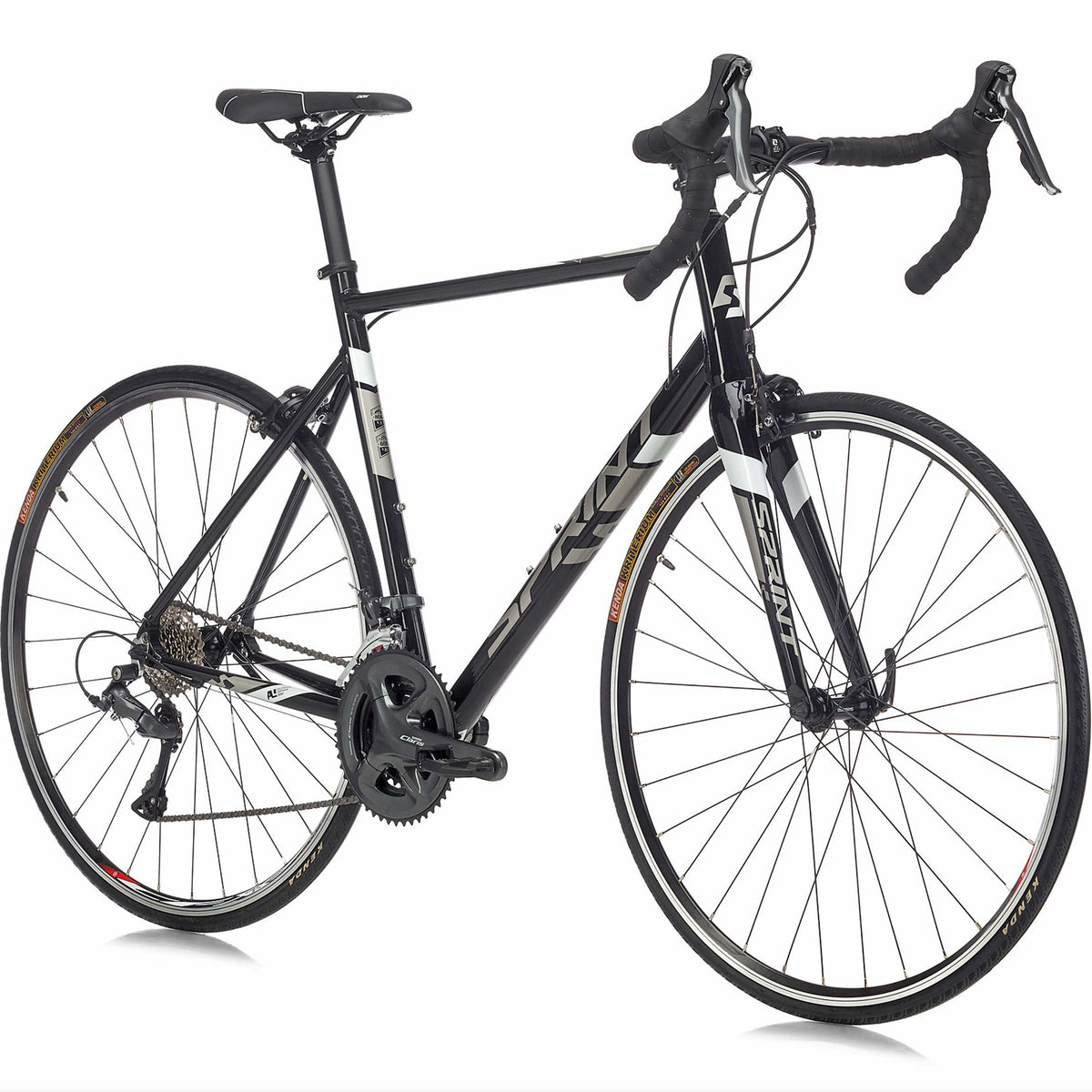 28" Herren Rennrad SPRINT MONZA RACE Fahrrad CARBON GABEL 2 x 8 Gang SHIMANO CLARIS RD-R2000 Black / White