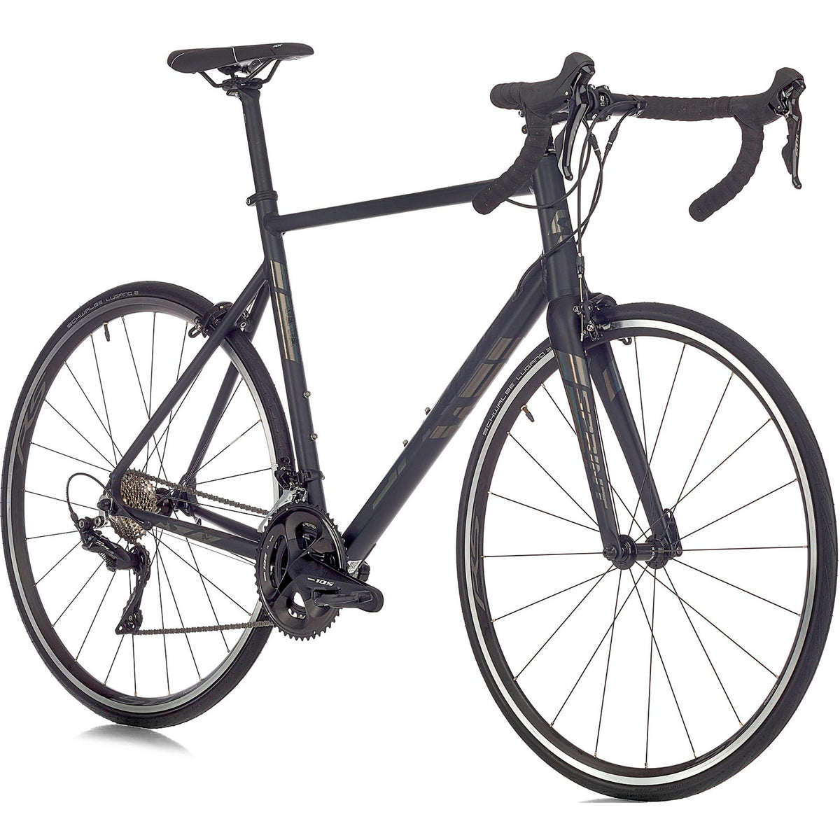 28" Herren Rennrad SPRINT MONZA TEAM Fahrrad CARBON GABEL 2 x 11 Gang SHIMANO 105 RD-R7000 Black / Chrom