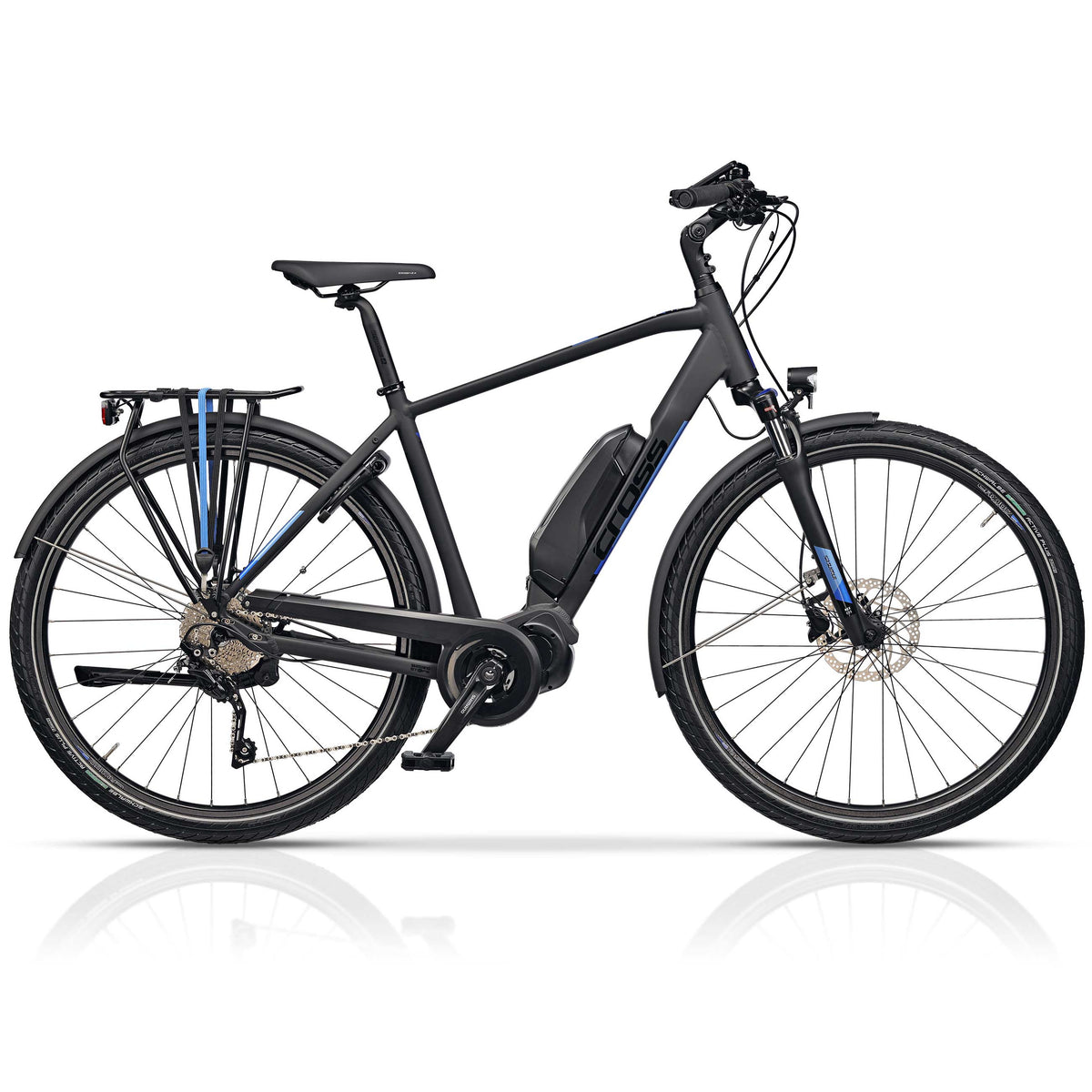 28" HOMME VÉLO ÉLECTRIQUE TREKKING V-TRON SHIMANO STEPS E-6100 504WH 10 VITESSES DEORE RD-T6000 SGS