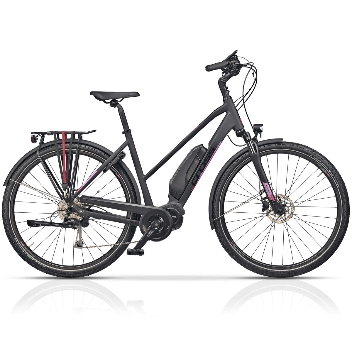 28"FEMME VÉLO ÉLECTRIQUE TREKKING V-Tron SHIMANO STEPS E-6100 504Wh 9 x GANG SHIMANO ALIVIO RD-T4000 SGSL