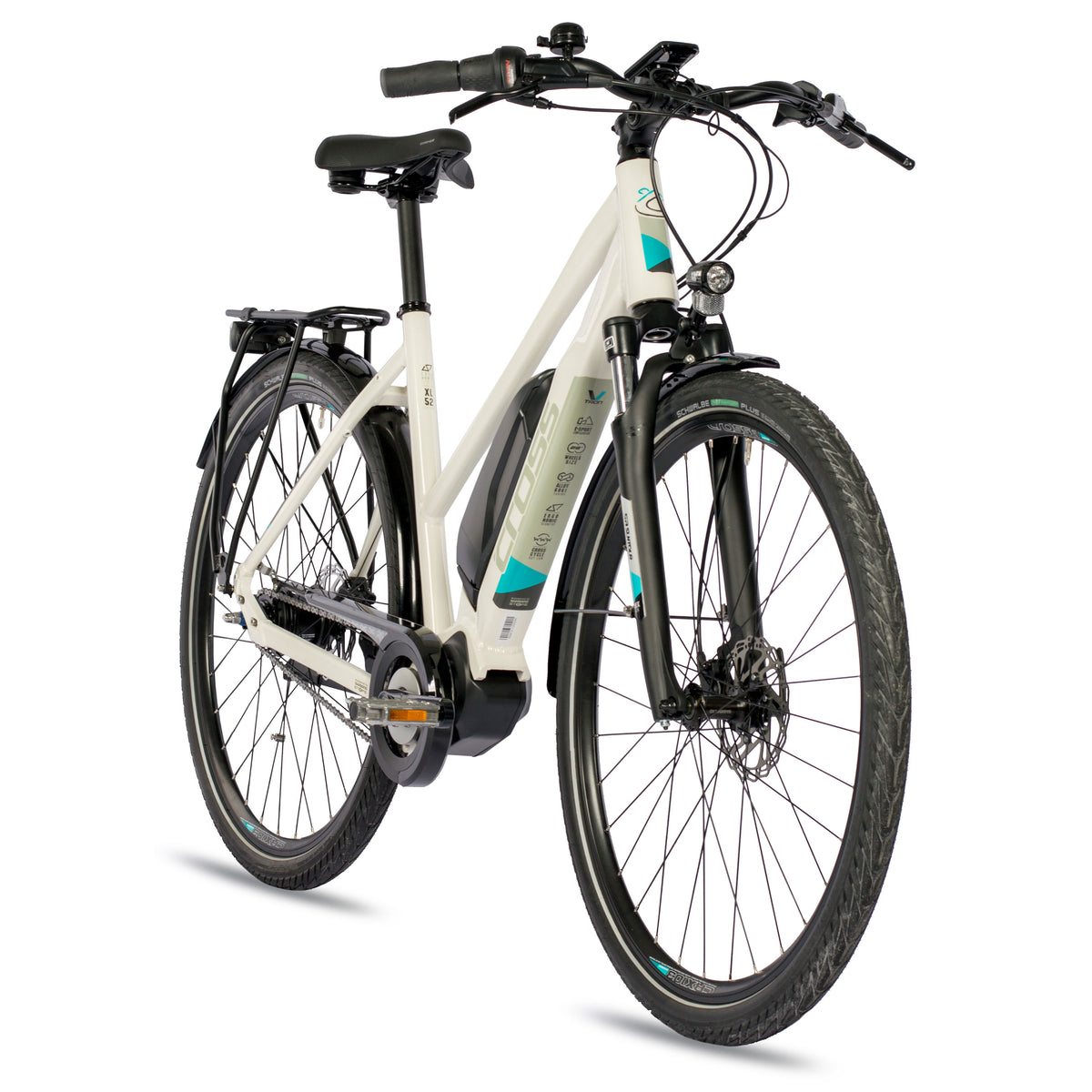 28" E-Bike Damen City Fahrrad V-Tron SHIMANO STEPS E-5000 418Wh 7 x GANG SHIMANO NEXUS
