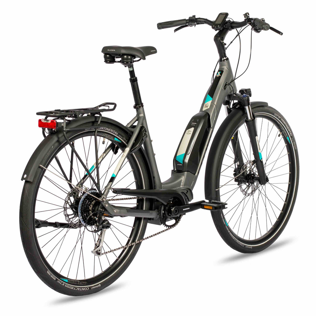28" BICICLETA ELÉCTRICA DE TREKKING LS WAVE X-TRON SR1 SHIMANO STEPS E-6100 504WH 9 VELOCIDADES SHIMANO ALIVIO