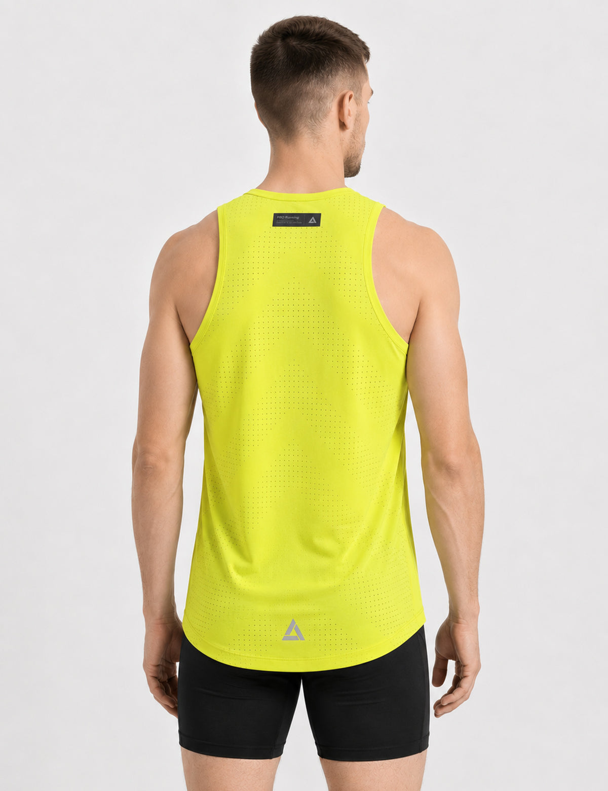 Herren Laufshirt Ärmellos Kurzarm Running Tank-Top Pro Line II Pear