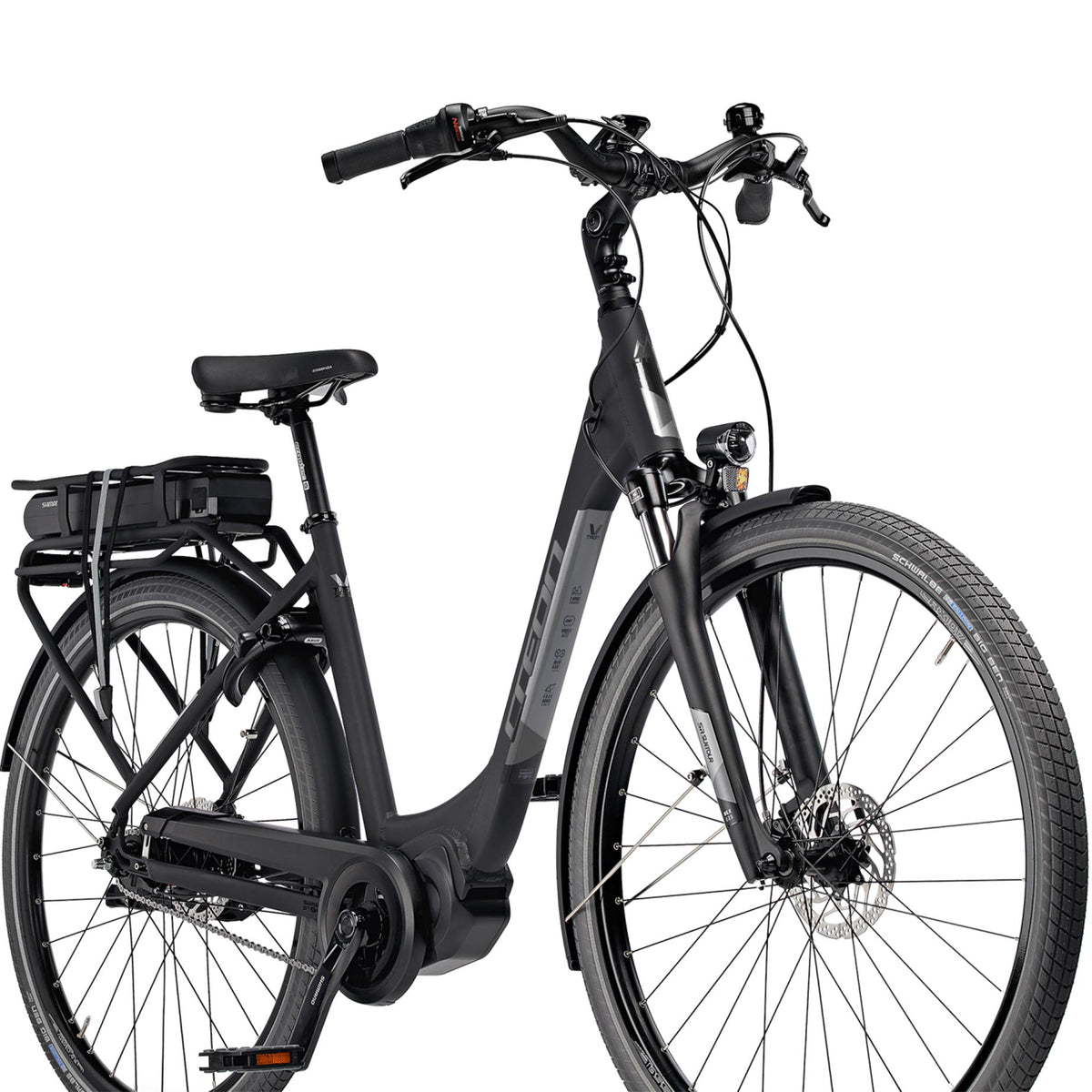 28" FEMMES VÉLO ÉLECTRIQUE TREKKING V-TRON RD WAVE RACK SHIMANO STEPS E-6100 418Wh 7 x GANG SHIMANO NEXUS