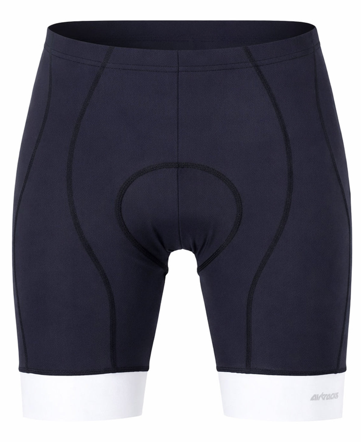 Herren Fahrradhose Kurz Radhose Comfort Line Schwarz Weiß
