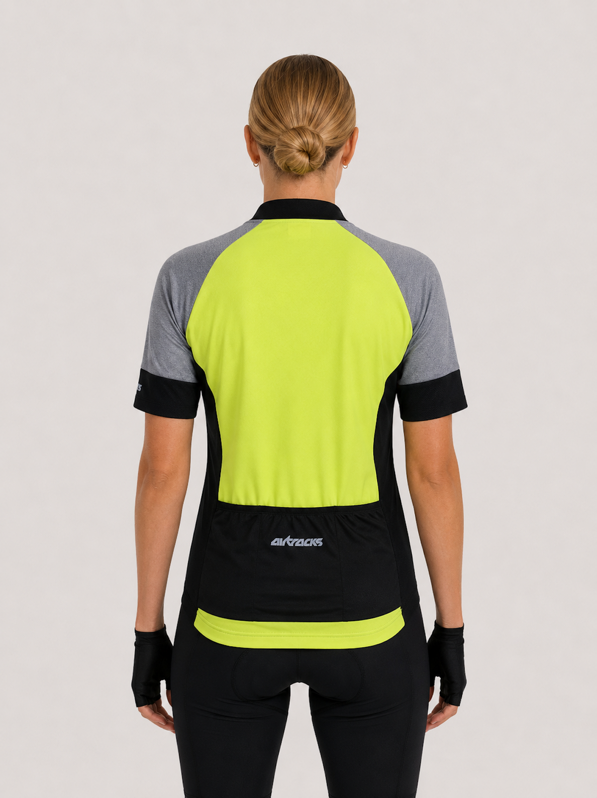 Damen Fahrradtrikot Kurzarm Radtrikot Pro Line Neon