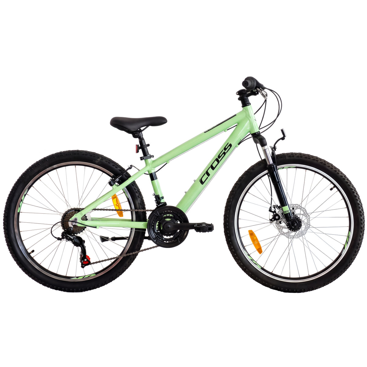24" MTB Mountainbike Jugend Kinder Alluminium Fahrrad CROSS STELA 21 x Gang Shimano TZ-500