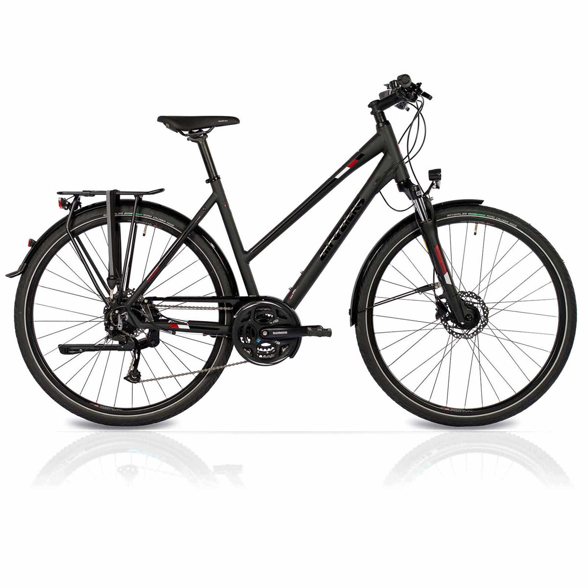 28" Damen Trekking Fahrrad TR.2830L Trekkingrad 24 Gang Shimano Alivio RD-M3100 SGS Shadow