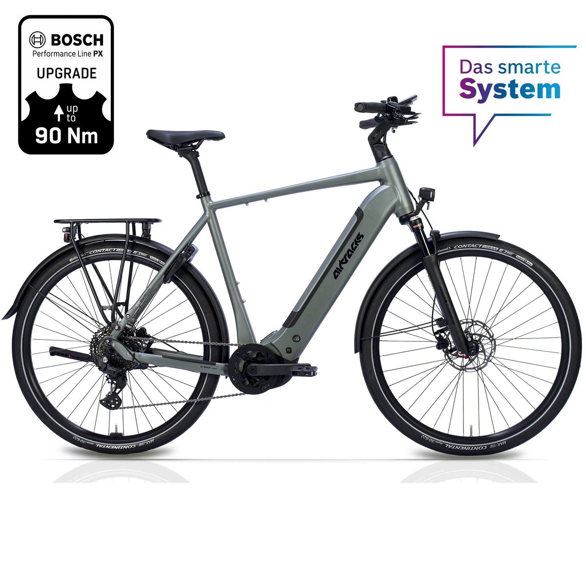 28" Herren E-Bike Trekking Fahrrad TERRA TR2 BOSCH Performance Line PX (Smart) POWERTUBE 600Wh 10 Gang  SHIMANO DEORE RD-M5130