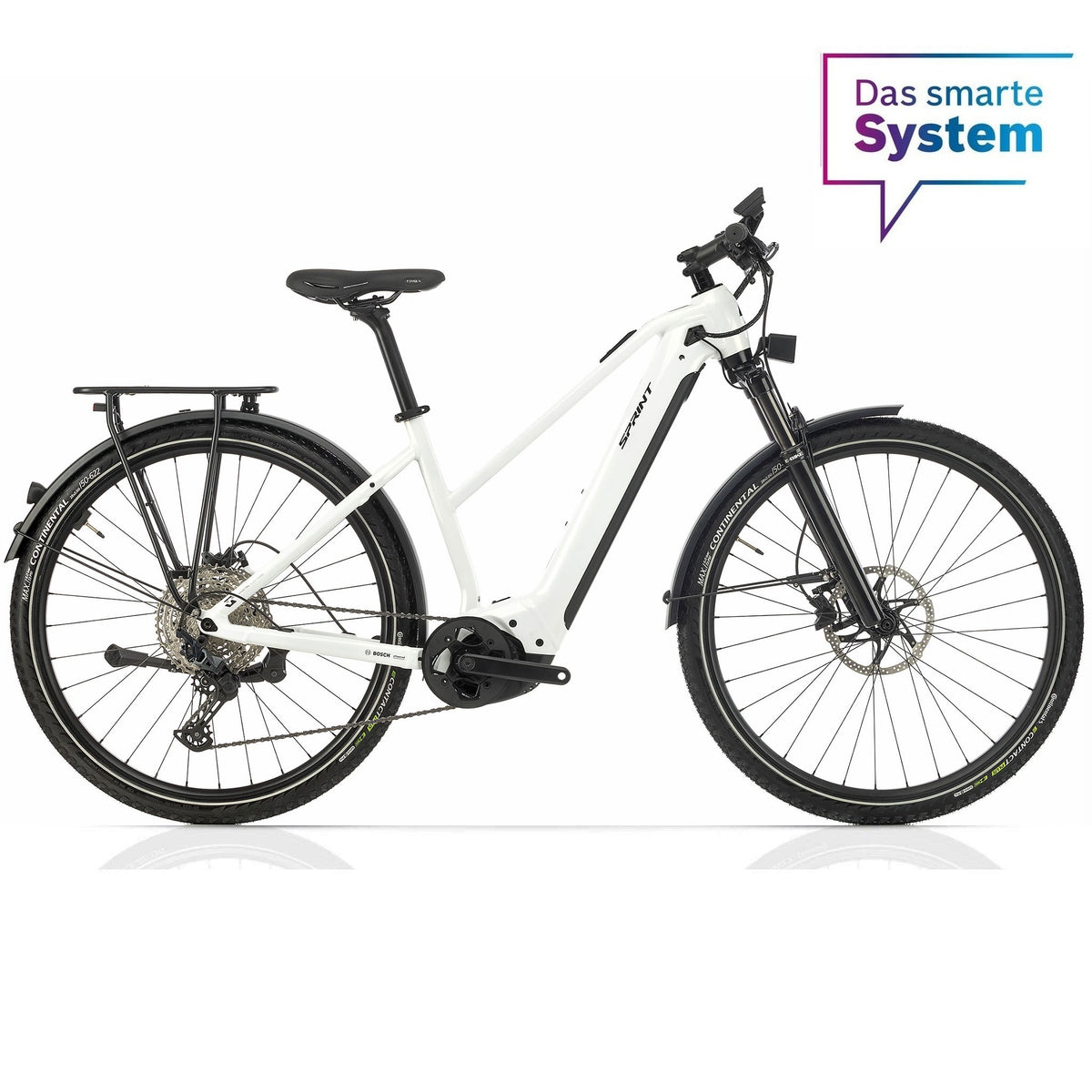 29" Damen E-SUV MTB VAYRON M 4.0 BOSCH PERFORMANCE LINE CX Smart System POWERTUBE 750 Wh 12 GANG SHIMANO SLX RD-M7100-SGS Weiss