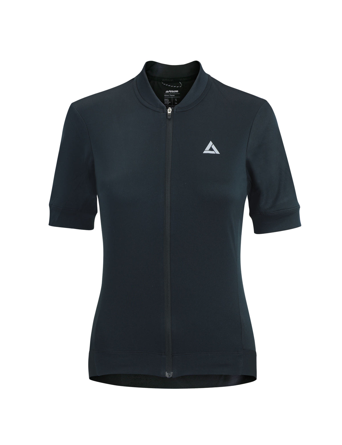 Damen Fahrradtrikot Kurzarm Radtrikot Comfort Line Black