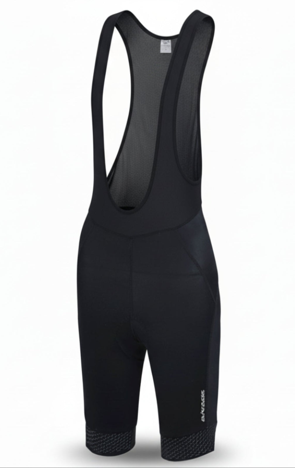 Damen Fahrradhose Kurz Radhose mit Trägern Trägerhose Pro Line Schwarz