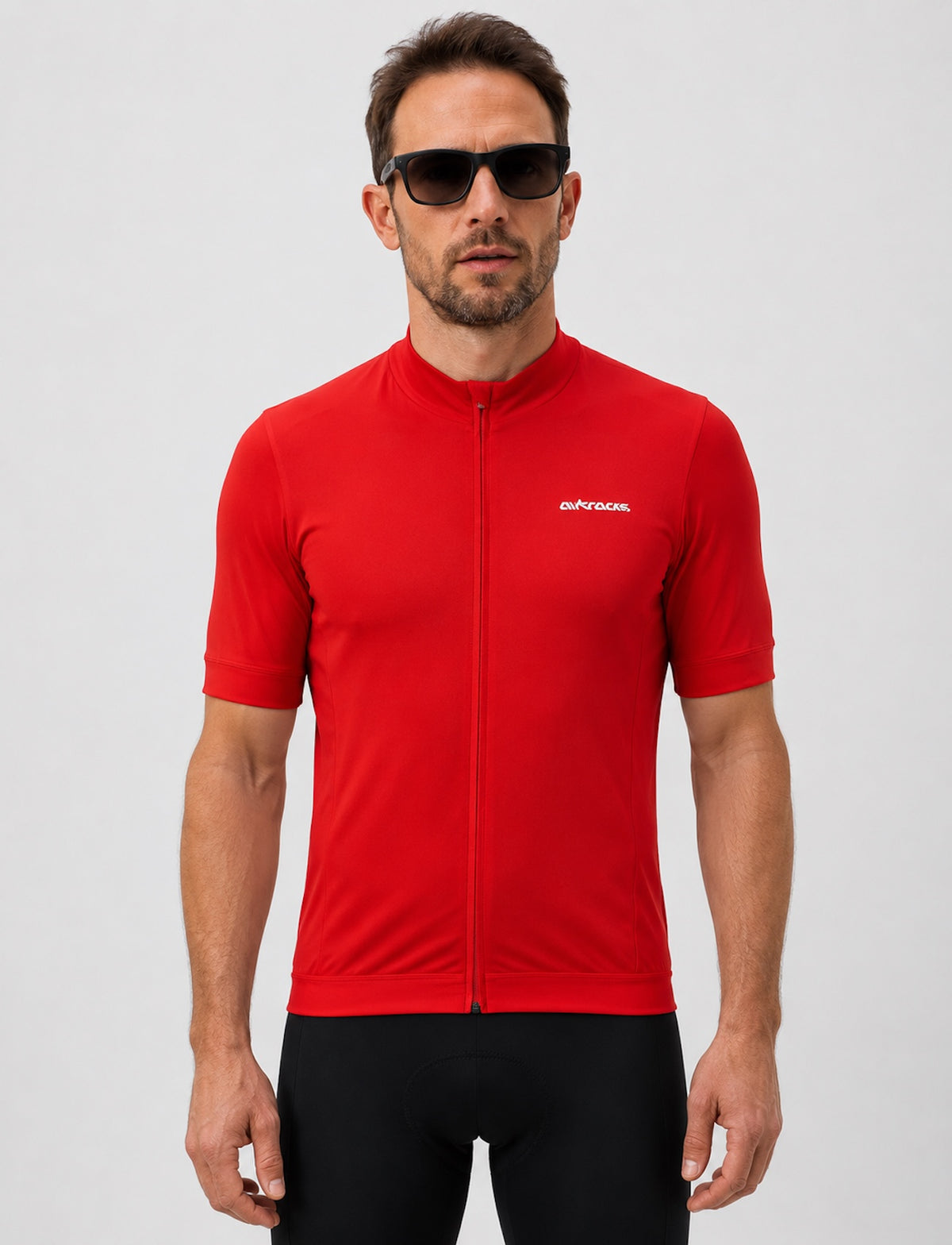 Herren Fahrradtrikot Kurzarm Radtrikot Air Tech II Rot