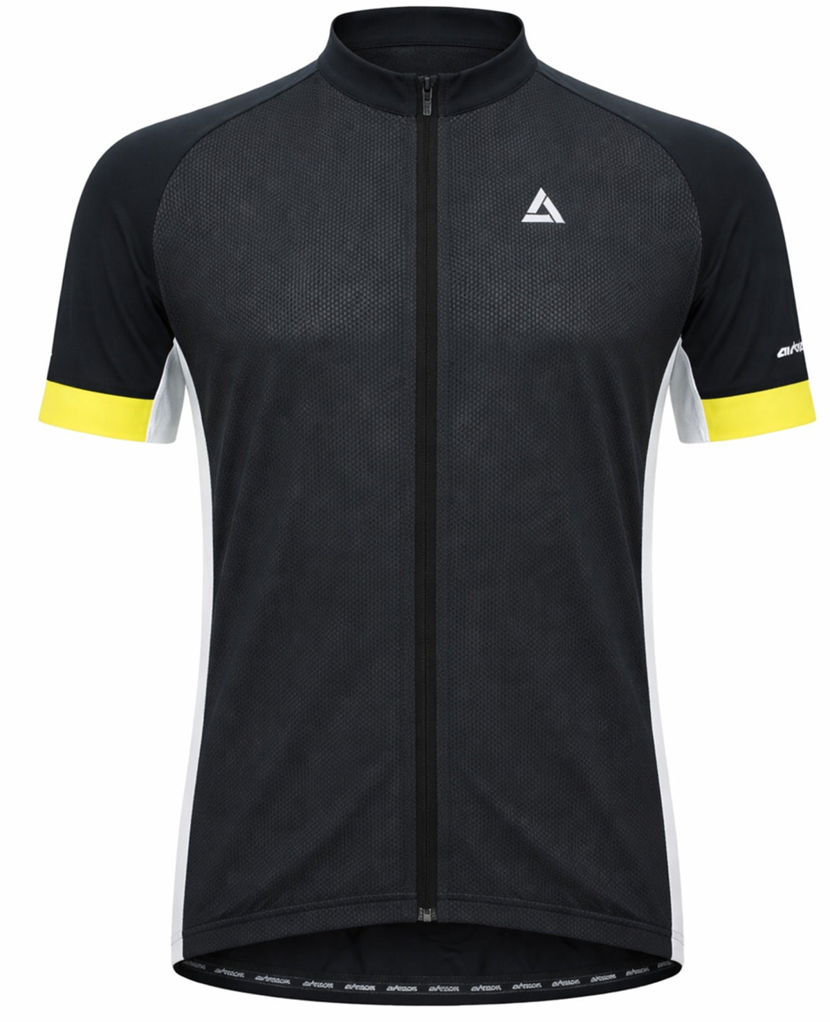 Herren Fahrradtrikot Kurzarm Radtrikot Pro Team Line Schwarz Weiss