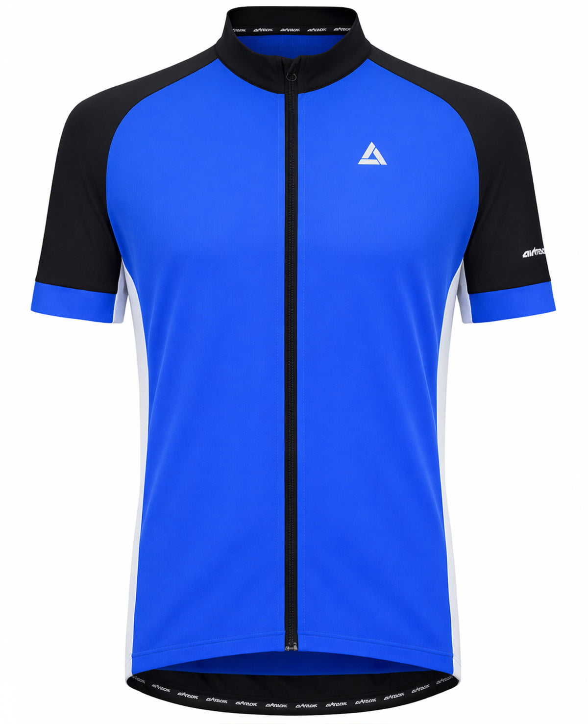 Herren Fahrradtrikot Kurzarm Radtrikot Pro Team Line Blau Schwarz