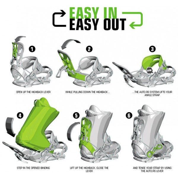 Snowboard Bindung Master Pro W MULTIENTRY FASTEC System