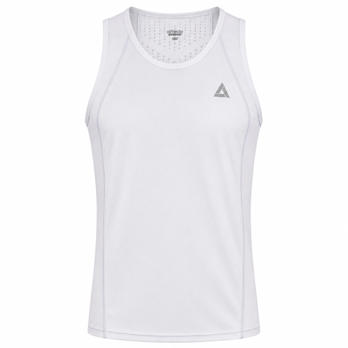 Herren Laufshirt Ärmellos Kurzarm Tank-Top Comfort Line Weiss