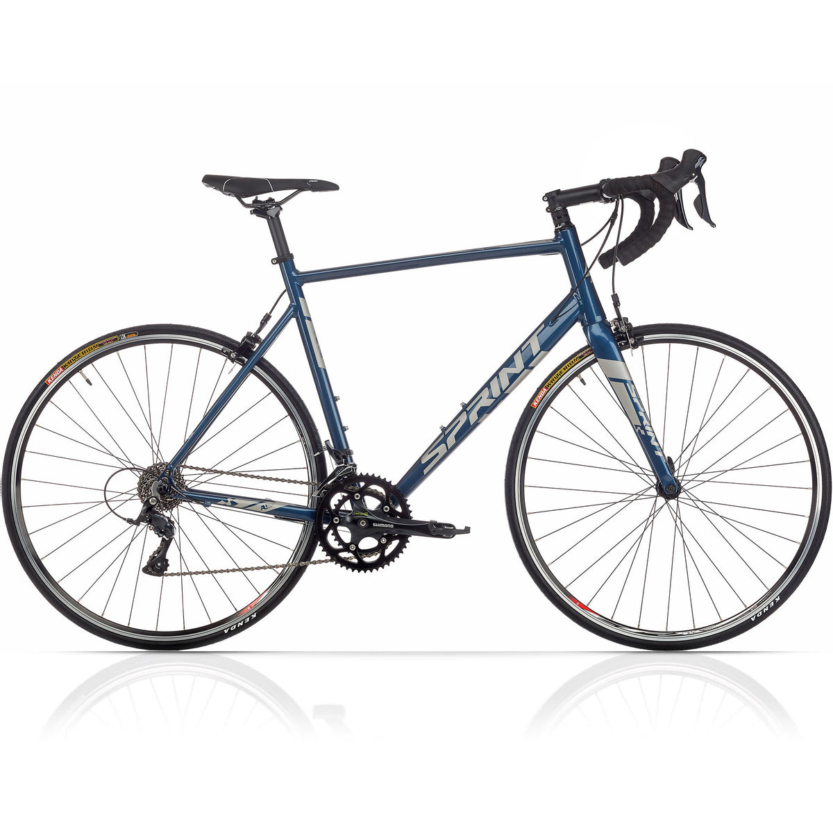 28" Herren Rennrad SPRINT MONZA ELITE Fahrrad CARBON GABEL 2 x 9 Gang SHIMANO SORA RD-R3000 Blue / Gloss