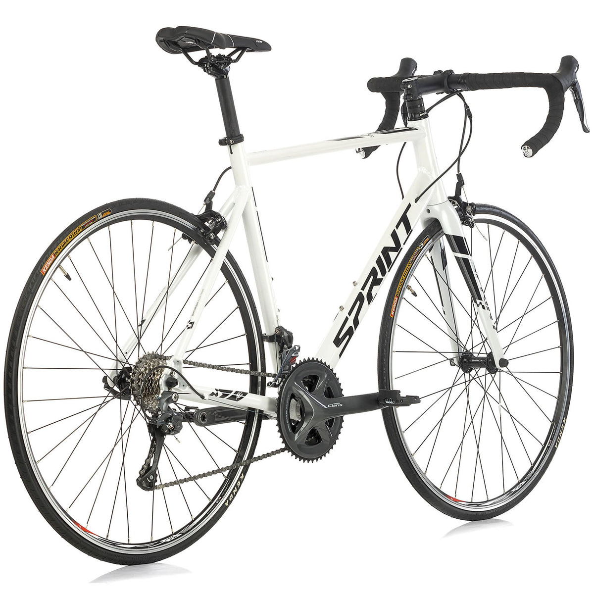 28" Herren Rennrad SPRINT MONZA RACE Fahrrad CARBON GABEL 2 x 8 Gang SHIMANO CLARIS RD-R2000 White / Black