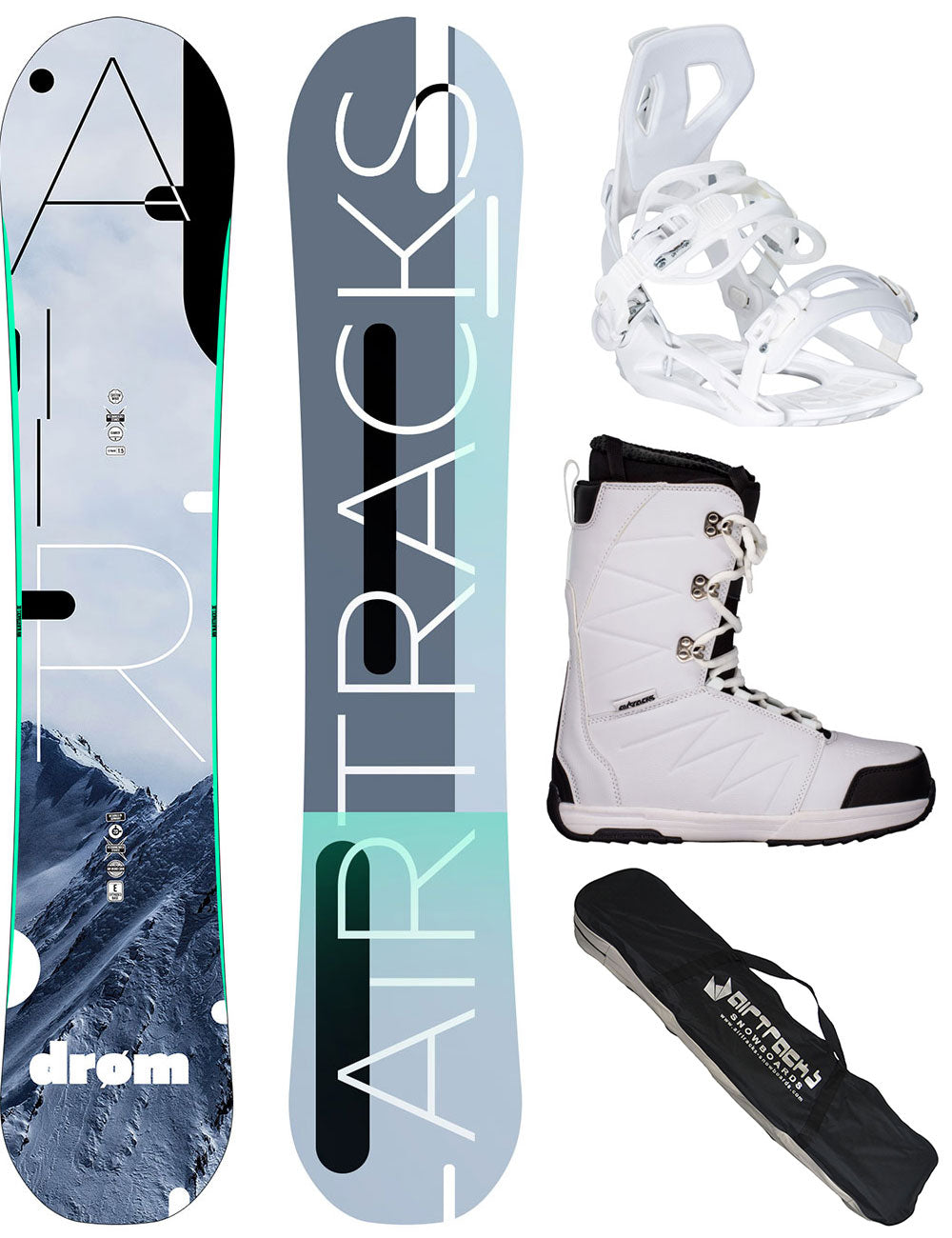 Damen Snowboard Set Drom + Bindung Master ME + Boots Star + SB Bag