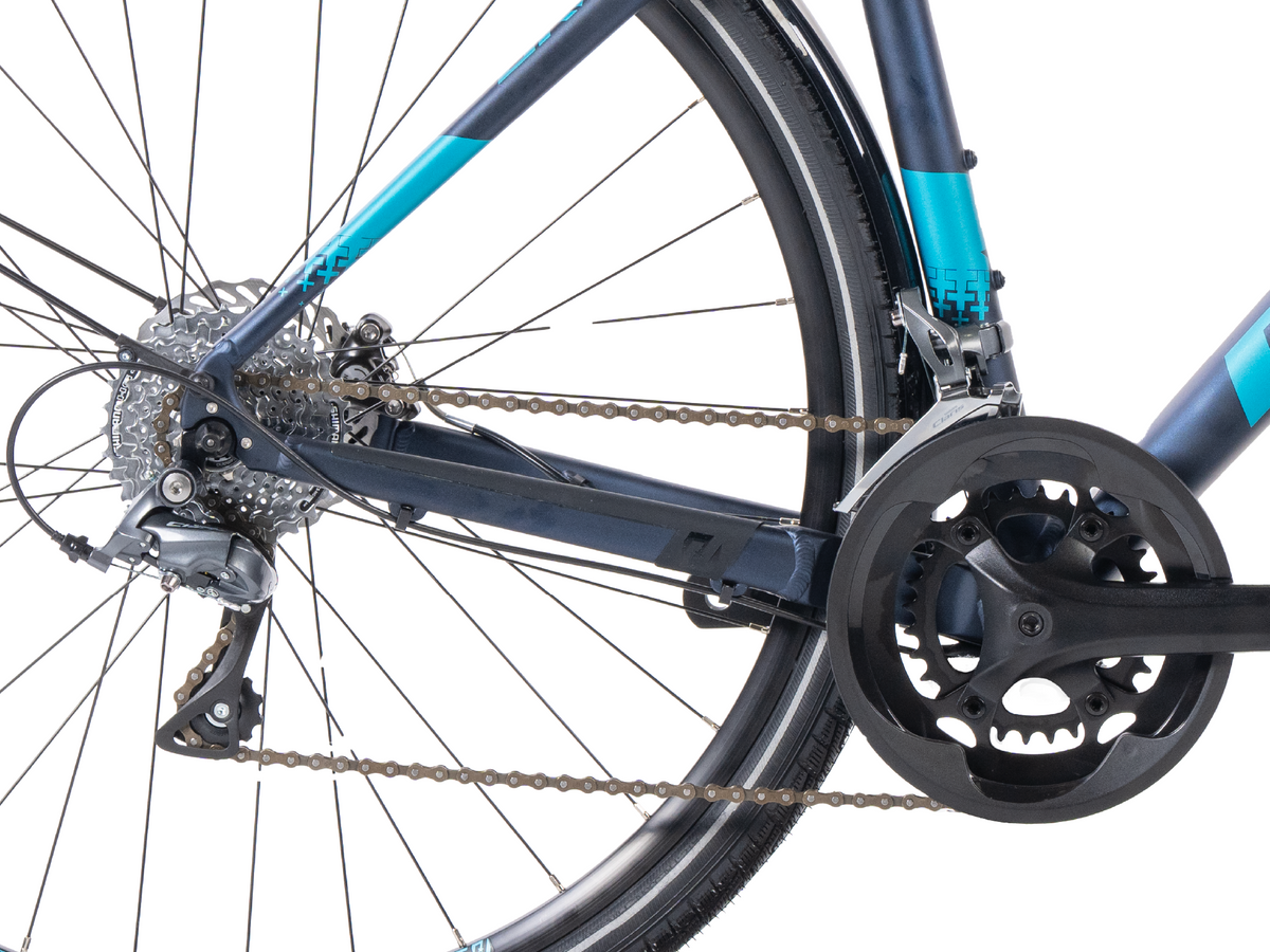 Vélo gravel homme 28" Storm 3.1 Shimano 2x8 Claris R2000 + Sora RD-R3000-GS Bleu mat