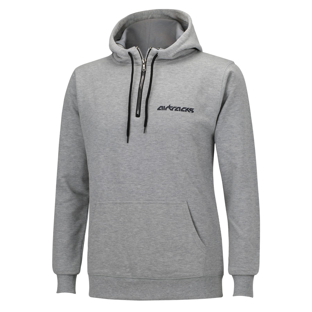 Winter Sweatshirt Crew Team Pro mit Kapuze und Zip Grau