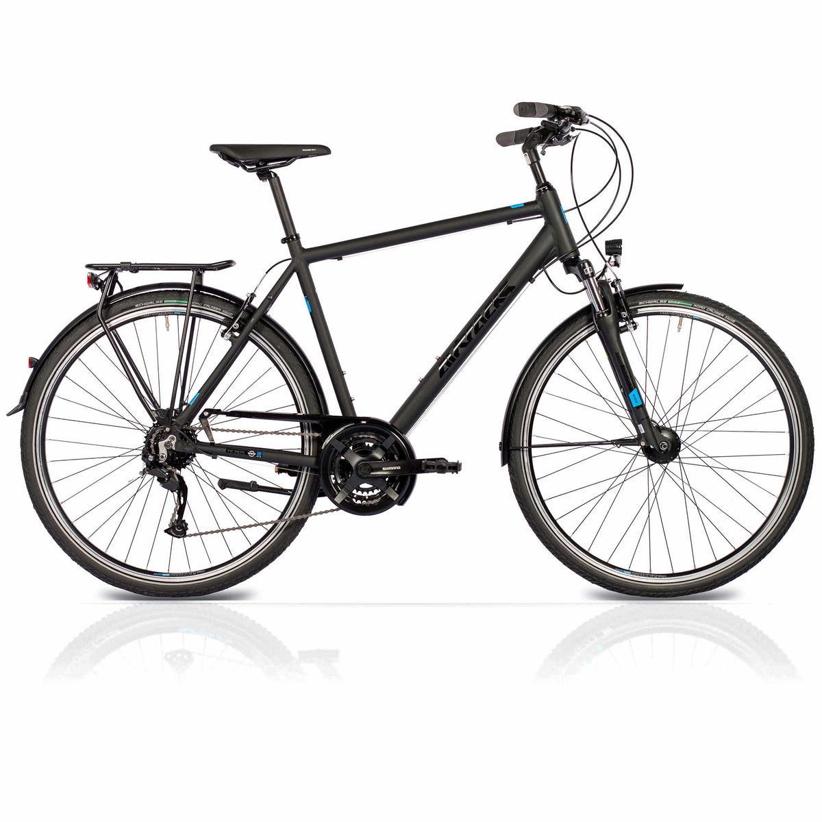 28" Herren Trekking Fahrrad TR.2825 Trekkingrad 24 x Gang Shimano Alivio RD-M3100 SGS Shadow