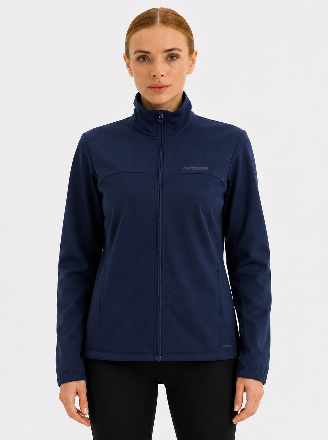 Damen Winter Fahrradjacke-Laufjacke Softshell Thermojacke Aktive Comfort Line Schwarz