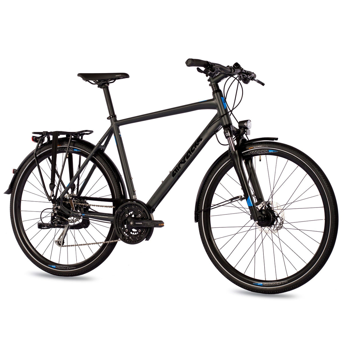 28" Herren Trekking Fahrrad TR.2845 Trekkingrad Shimano 27 x Gang Alivio  RD-T4000 SGS Shadow