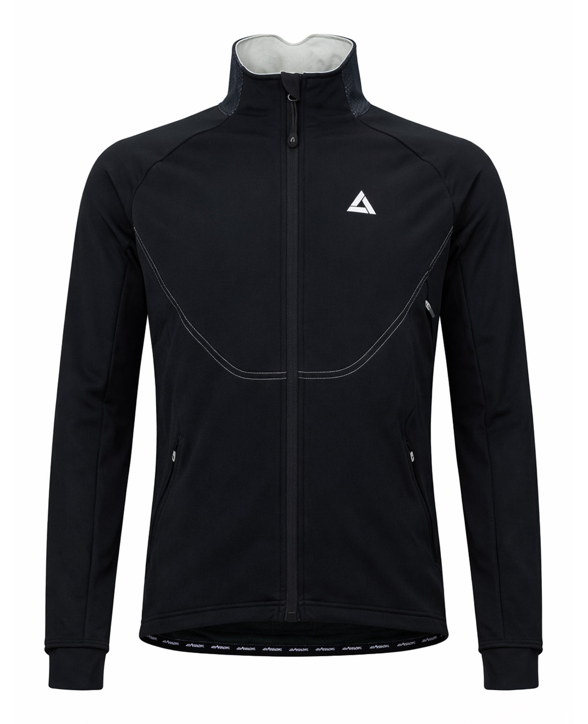Herren Winter Thermo Fahrradjacke Pro Team II Schwarz
