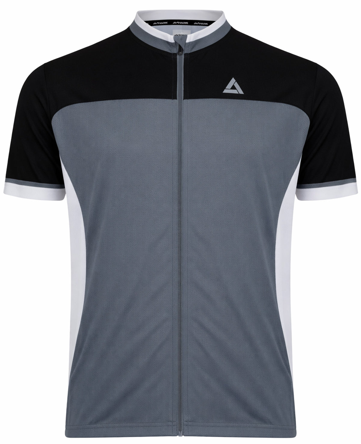 Herren Fahrradtrikot Kurzarm Radtrikot Pro T II Grau-Schwarz