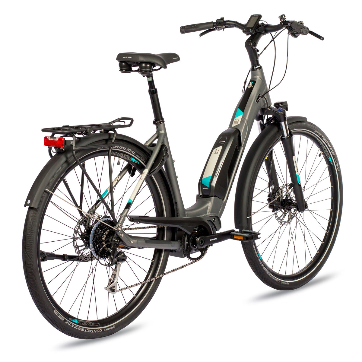28" BICICLETA ELÉCTRICA DE TREKKING LS WAVE X-TRON SR1 SHIMANO STEPS E-6100 504WH 9 VELOCIDADES SHIMANO ALIVIO