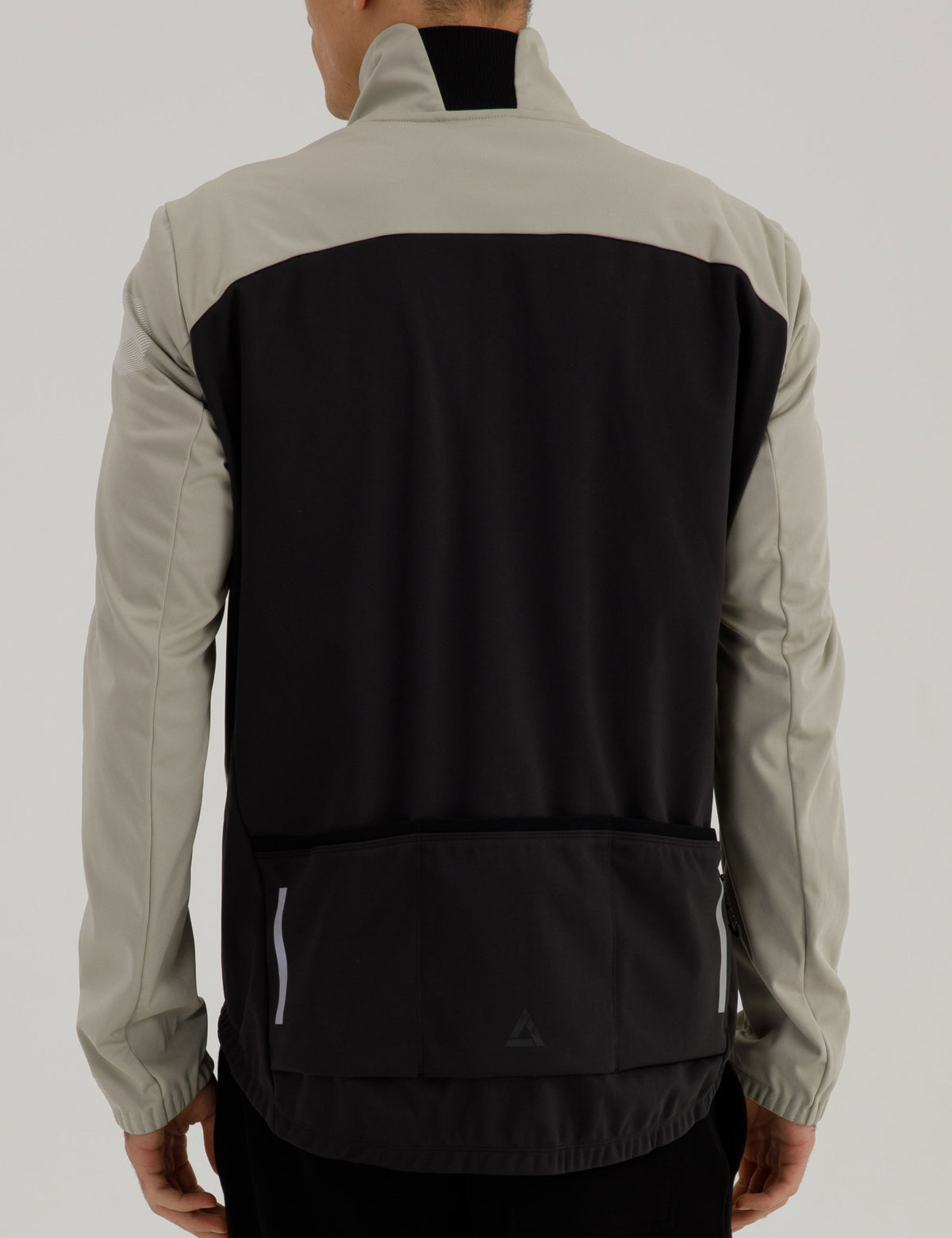 Herren Winter Fahrradjacke Softshell Thermoradjacke Advance Line Schwarz-Grau