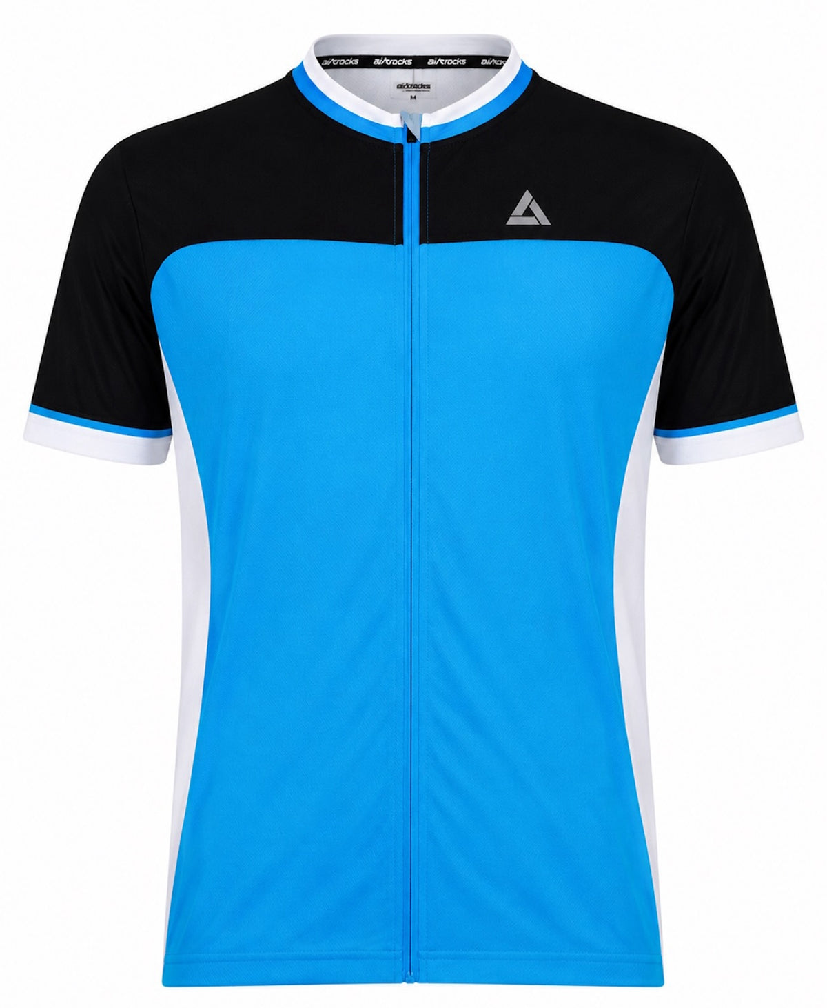 Herren Fahrradtrikot Kurzarm Radtrikot Pro T II Blau-Schwarz