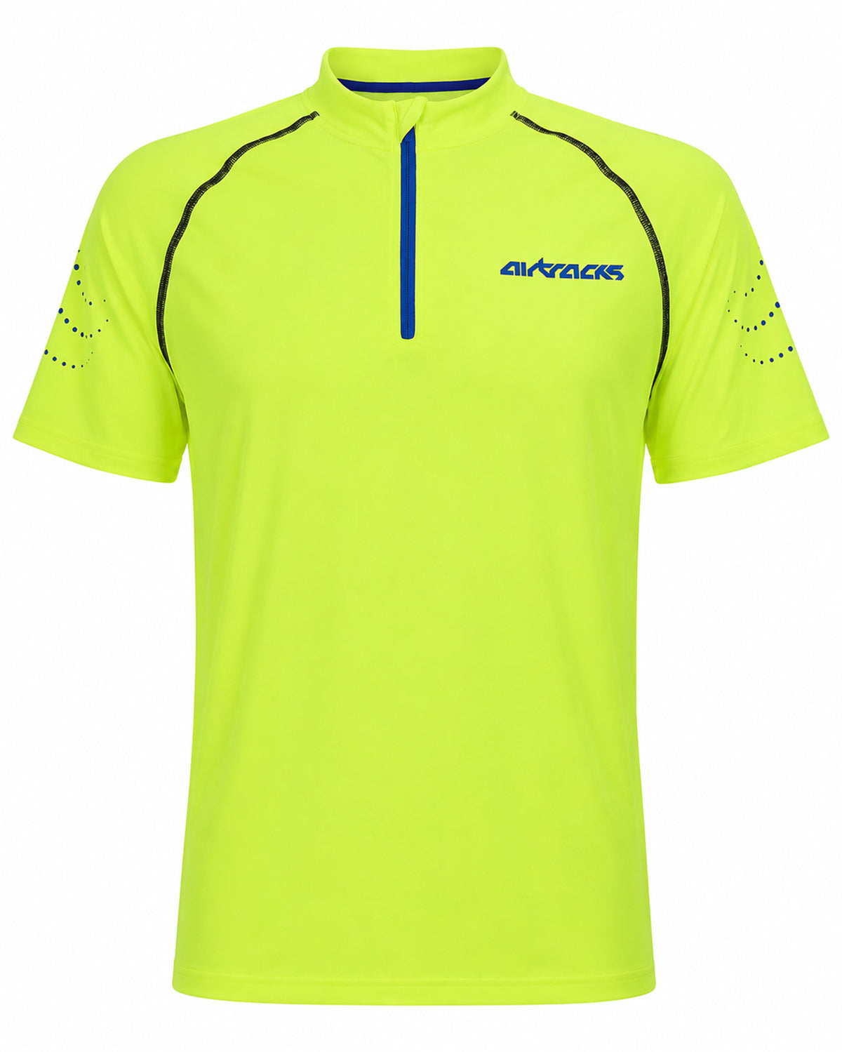 Herren Kompressions Laufshirt Kurzarm Pro Team Neon