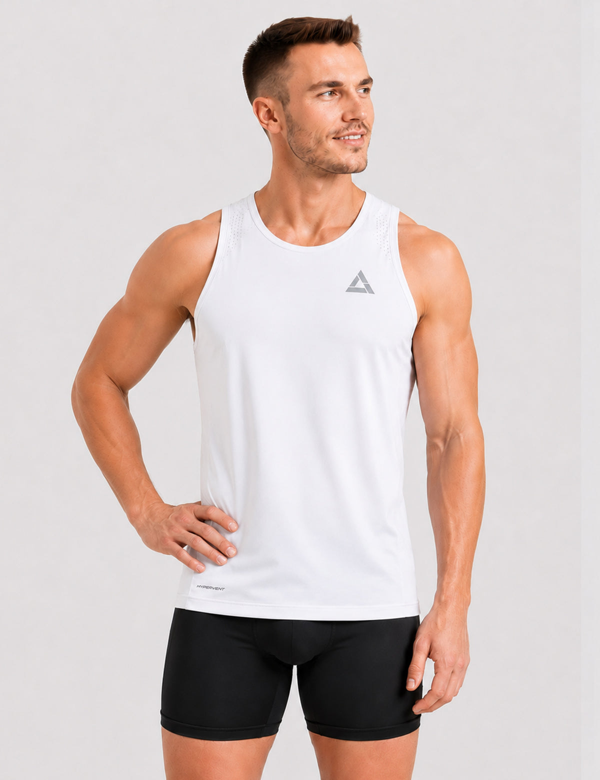 Herren Laufshirt Ärmellos Kurzarm Running Tank-Top Pro Line II Cloud
